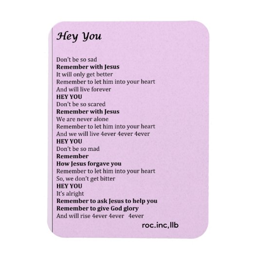 マグネット,"Hey you" マグネット (縦)