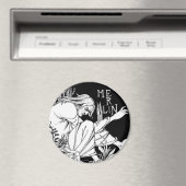 マグネット： Merlin - by Aubrey Beardsley マグネット (インサイチュ (食洗機))
