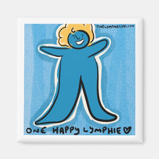 マグネット「One Happy Lymphhie」 マグネット (正面)