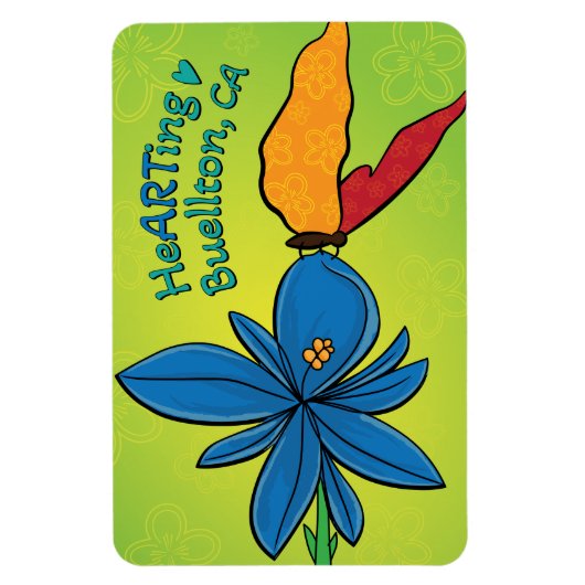 マグネット – Violet(te)とButterfl - Buellton.Art (縦)