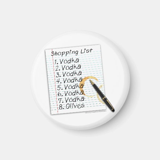 マグネット – VODKAショッピング一覧 (正面)