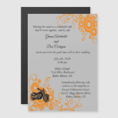 マグネティックバイクの招待状または出欠確認 マグネット招待状 (正面/裏面)