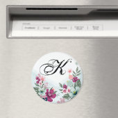 マグネパーソナライズされたット熱帯花オンブルーグラデーション マグネット (インサイチュ (食洗機))