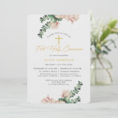 マグノエレガントリアフローラ赤面第1聖餐式 招待状 (スタンド正面)