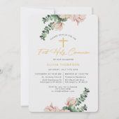 マグノエレガントリアフローラ赤面第1聖餐式 招待状 (正面)