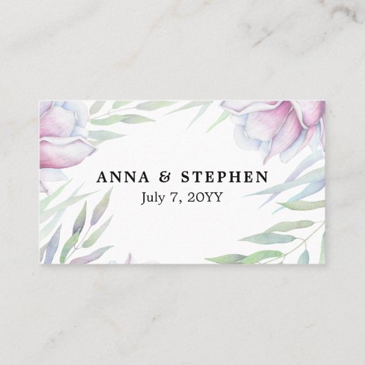 マグノエレガントリアフローラ プレイスカード (裏面)