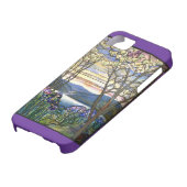 マグノリアおよびアイリスステンドグラス窓 Case-Mate iPhoneケース (下部)