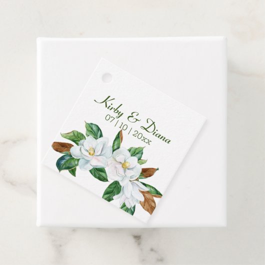 マグノリアかわいらしブーケ結婚ーズ フェイバータグ (インサイチュ)