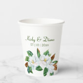 マグノリアかわいらしブーケ結婚ーズ 紙コップ (正面)