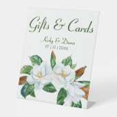 マグノリアかわいらしブーケ結婚式のギフト&カード 台座サイン (正面)