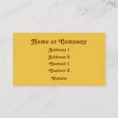 マグノリアが明るい琥珀の上で咲く 名刺 (裏面)