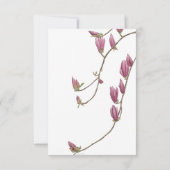 マグノリアつる植物サンキューカード サンキューカード (裏面)