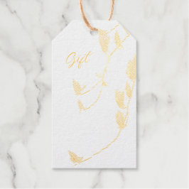 マグノリアつる植物フォイルギフトラベル ギフトタグ