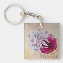 マグノリアとポピー絵画ス