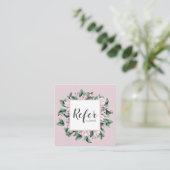 マグノリアとユーカリフローラフレームピンク 紹介カード (スタンド正面)