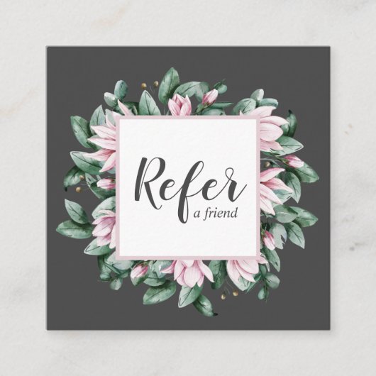 マグノリアとユーカリフローラ枠ダークグレー 紹介カード (正面)