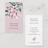 マグノリアとユーカリフローラ植物学 名刺 (正面/裏面)