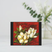 マグノリアのブランドの木枠のラベルを広告するヴィンテージ シーズンポストカード (スタンド正面)