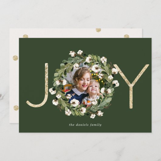 マグノリアのリースの喜び シーズンカード (正面/裏面)