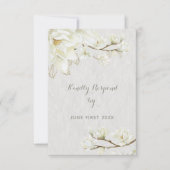 マグノリアの午後結婚の午後 出欠カード (正面)