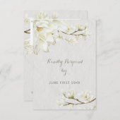 マグノリアの午後結婚の午後 出欠カード (正面/裏面)