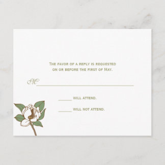 マグノリアの応答カード 出欠カード