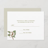 マグノリアの応答カード 出欠カード (正面/裏面)