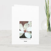 マグノリアの挨拶状 カード (裏面)