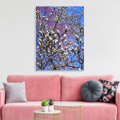 マグノリアの新芽の塊 キャンバスプリント (インサイチュ (リビング))