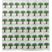 マグノリアの木のシャワーカーテン シャワーカーテン (正面)