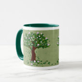 マグノリアの木のマグ マグカップ (正面左)