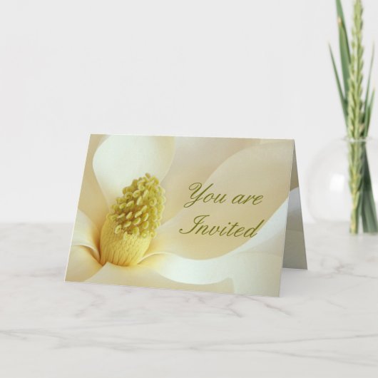 マグノリアの結婚式の座標の結婚式招待状 招待状 (正面)