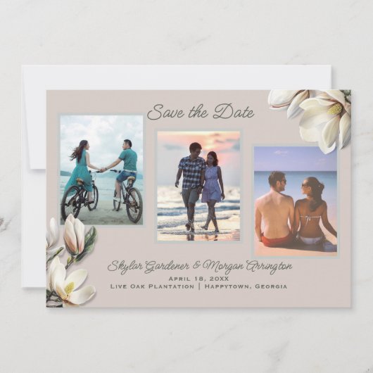 マグノリアの結婚発表 Save the Date セーブザデート (正面)