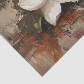 マグノリアの花が咲くカボチャ 薄葉紙 (詳細)