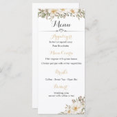 マグノリアの花が咲く披露宴 メニュー (正面/裏面)