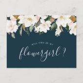 マグノリアの花が私のフローガルカードになる インビテーションポストカード (正面)