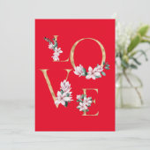 マグノリアの花とゴールドの文字で書かれた愛 (スタンド正面)