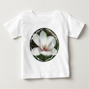 マグノリアの花のベビーのTシャツ ベビーTシャツ