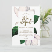 マグノリアの花のモダン私達は招待駆け落ちしました 招待状 (スタンド正面)