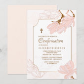 マグノリアの花の招待状 招待状 (正面/裏面)