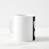 マグノリアの花の美術マグカップ クリームホワイトの花 コーヒーマグカップ (正面左)