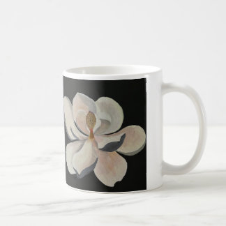 マグノリアの花の美術マグカップ クリームホワイトの花 コーヒーマグカップ