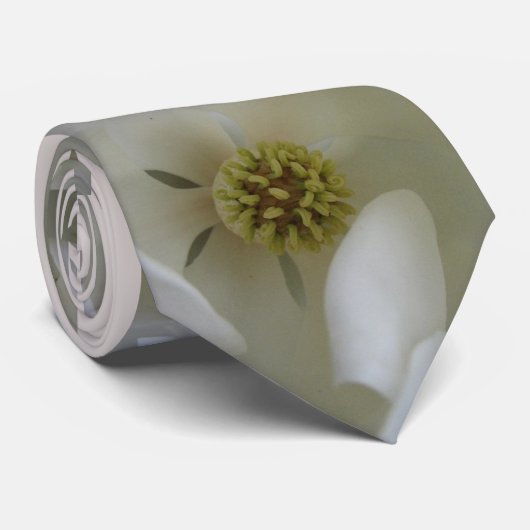 マグノリアの花の花の(大きい)タイ ネクタイ (ロール)