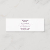 マグノリアの花は春です スキニー名刺 (裏面)