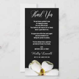 マグノリアの花びら|の悔やみや弔慰は感謝していしています サンキューカード