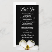 マグノリアの花びら|の悔やみや弔慰は感謝していしています サンキューカード (正面/裏面)