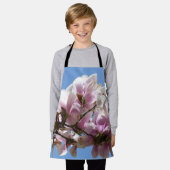マグノリアの花 エプロン (着用した状態)