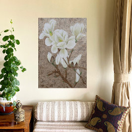マグノリアの花 キャンバスプリント