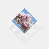 マグノリアの花 縁ありカクテルナプキン (角)