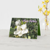 マグノリアの誕生日 – 自分の言葉を加えなさい カード (黄色い花)